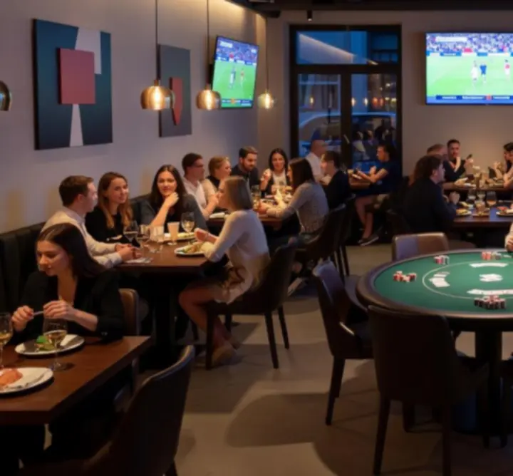 DOMINIKA WARYKIEWICZ Rue Cambon – nowoczesny bar i restauracja z pokerem i transmisjami sportowymi